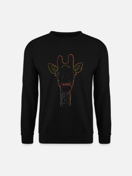 Giraffe Strokes - Unisex Sweatshirt - black