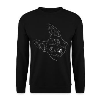 Chien Australian Cattle Dog chien - Sweat-shirt Unisexe - noir - Devant - Alina (178cm) & Michal (187cm)