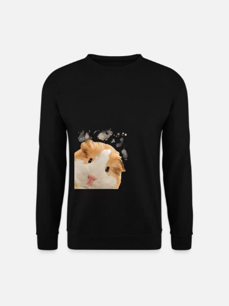 Cochon d’Inde curieux - Sweat-shirt Unisexe - noir