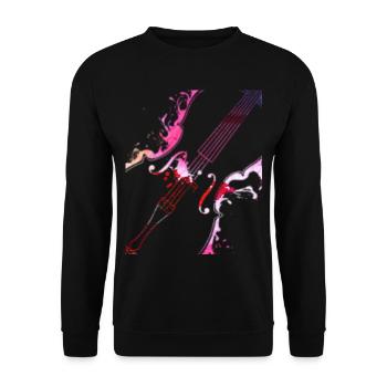 Violoncelle musicien cadeau pour violoncelle joueur - Sweat-shirt Unisexe - noir - Devant - Alina (178cm) & Michal (187cm)