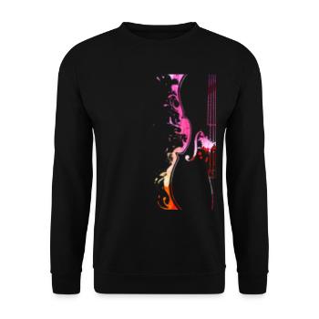Violoncelle musicien cadeau pour violoncelle joueur - Sweat-shirt Unisexe - noir - Devant - Alina (178cm) & Michal (187cm)