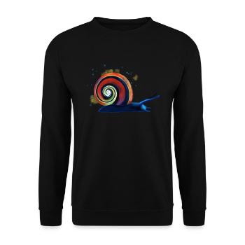 Escargot coloré - Sweat-shirt Unisexe - noir - Devant - Alina (178cm) & Michal (187cm)