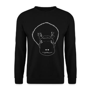 Schnabeltier - Unisex Pullover - Schwarz - Vorne - Alina (178cm) & Michal (187cm)