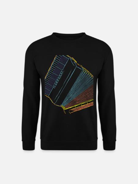Akkordeon Musiker Geschenk für Musiker - Unisex Pullover - Schwarz