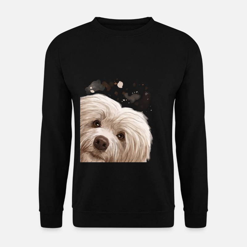 Chien de Havane curieux - Sweat-shirt Unisexe - noir