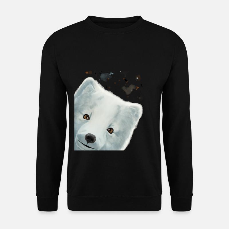 Curious Arctic Fox - Unisex Sweatshirt - black