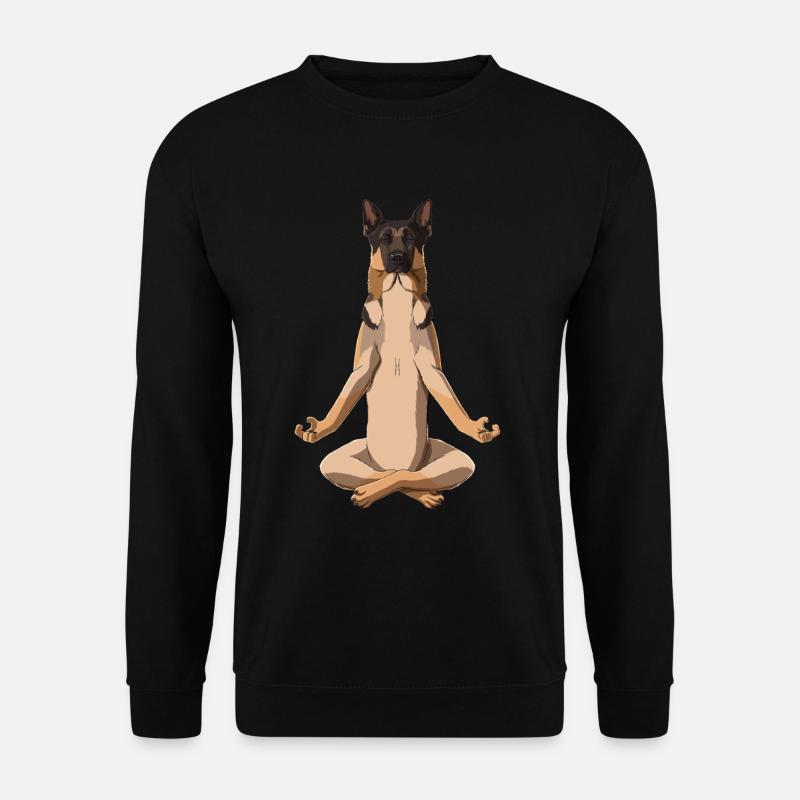 Yoga Deutscher Schäferhund - Unisex Pullover - Schwarz