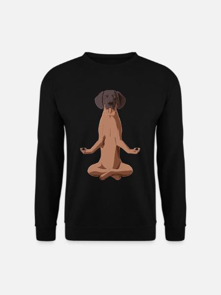 Bayerischer Gebirgsschweißhund Meditation - Unisex Pullover - Schwarz