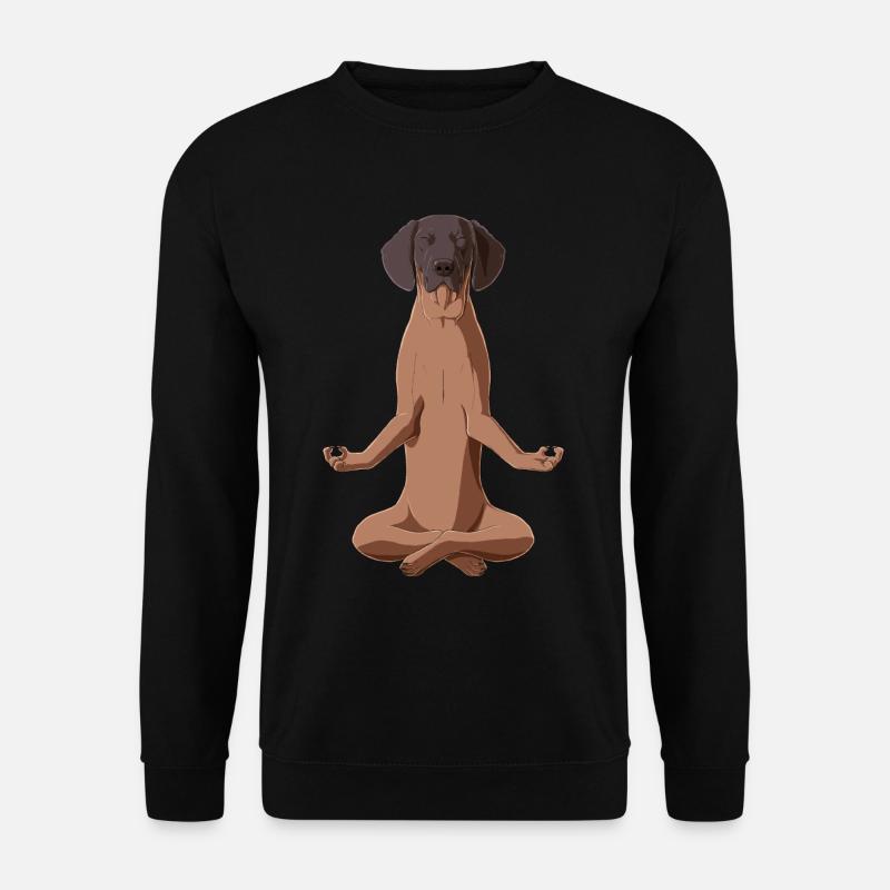 Bayerischer Gebirgsschweißhund Meditation - Unisex Pullover - Schwarz