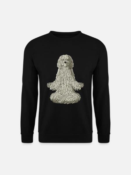 Bergamasker Hirtenhund Meditation - Unisex Pullover - Schwarz