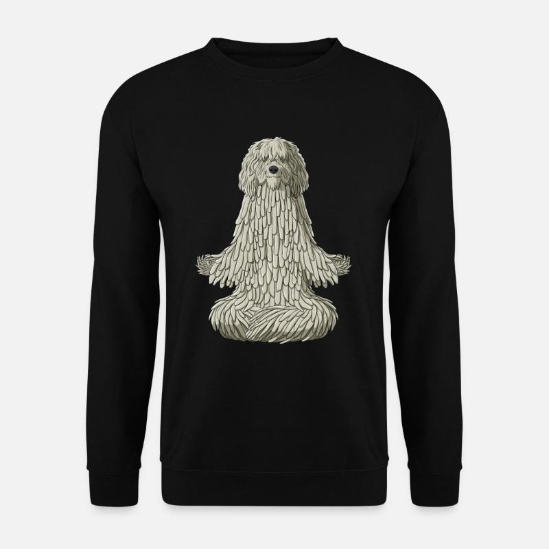 Bergamasker Hirtenhund Meditation - Unisex Pullover - Schwarz