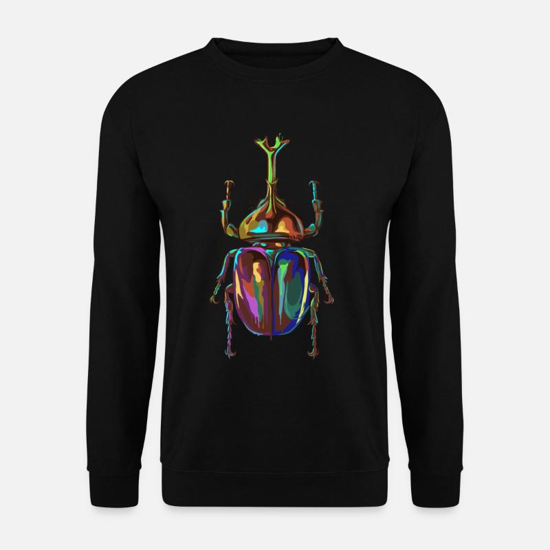 Farbiger Nashornkäfer - Unisex Pullover - Schwarz