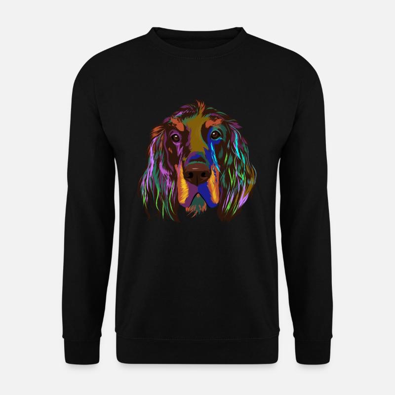 Splash Gordon setter Dog - Unisex Sweatshirt - black