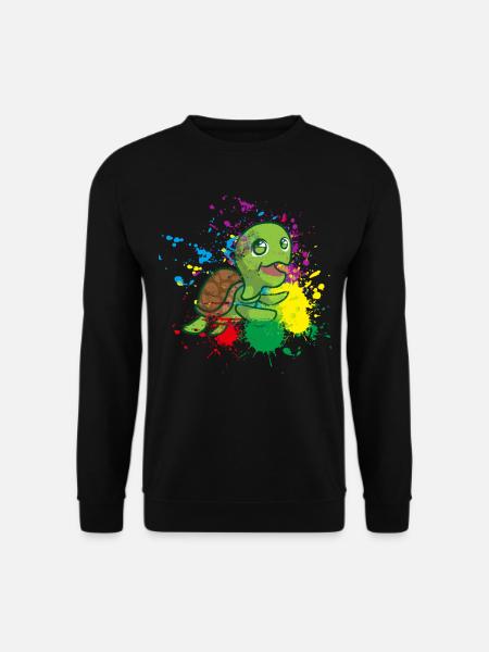 Farbige Schildkröte - Unisex Pullover - Schwarz