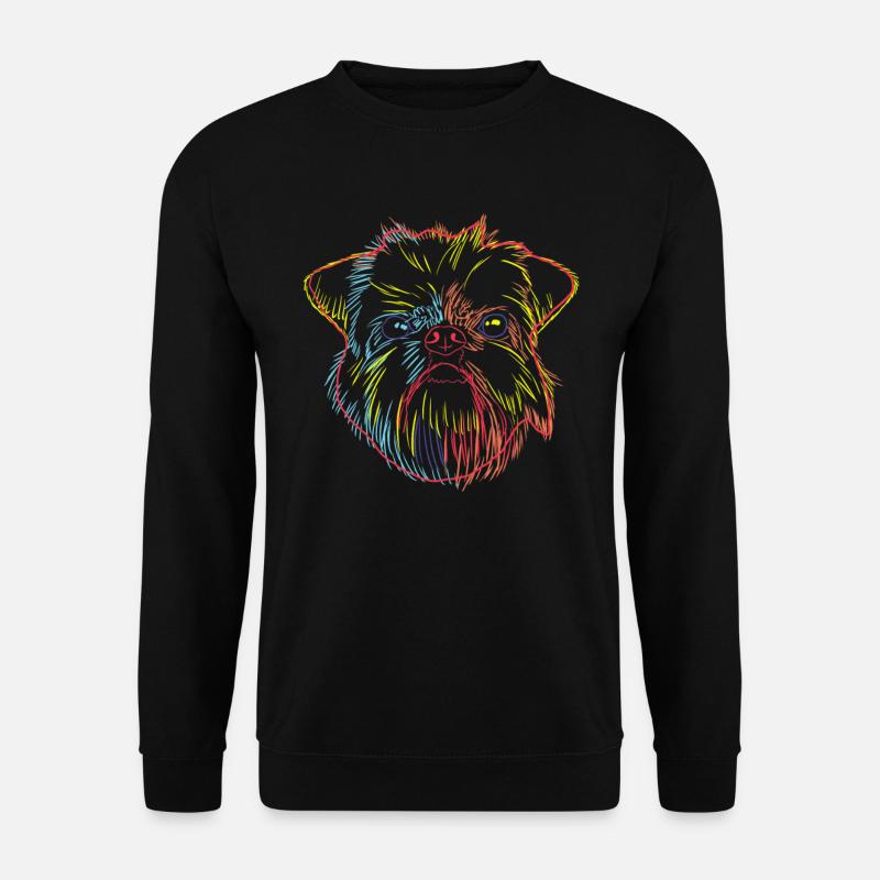 Splash Brussels Griffon Dog - Unisex Sweatshirt - black
