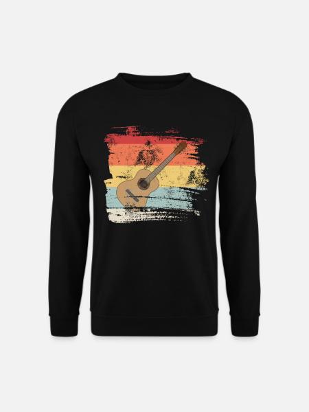 Retro Guitar - Unisex Sweatshirt - black