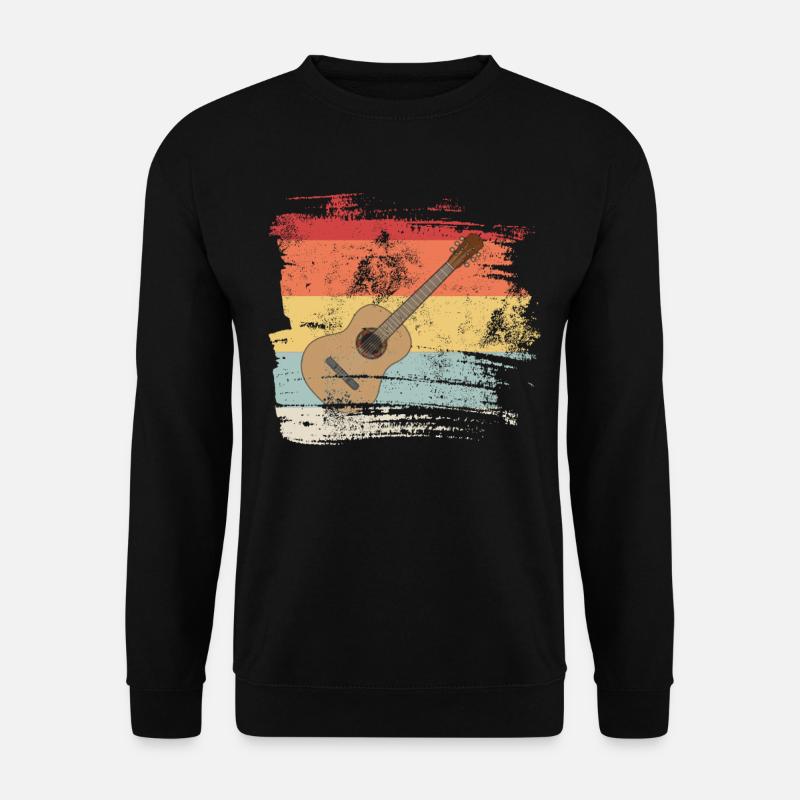 Retro Guitar - Unisex Sweatshirt - black