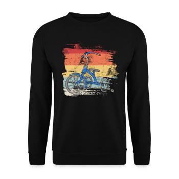 Retro Tricycle - Unisex Sweatshirt - black - Front - Alina (178cm) & Michal (187cm)