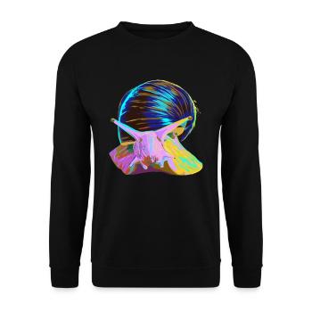 Splash Escargot - Sweat-shirt Unisexe - noir - Devant - Alina (178cm) & Michal (187cm)