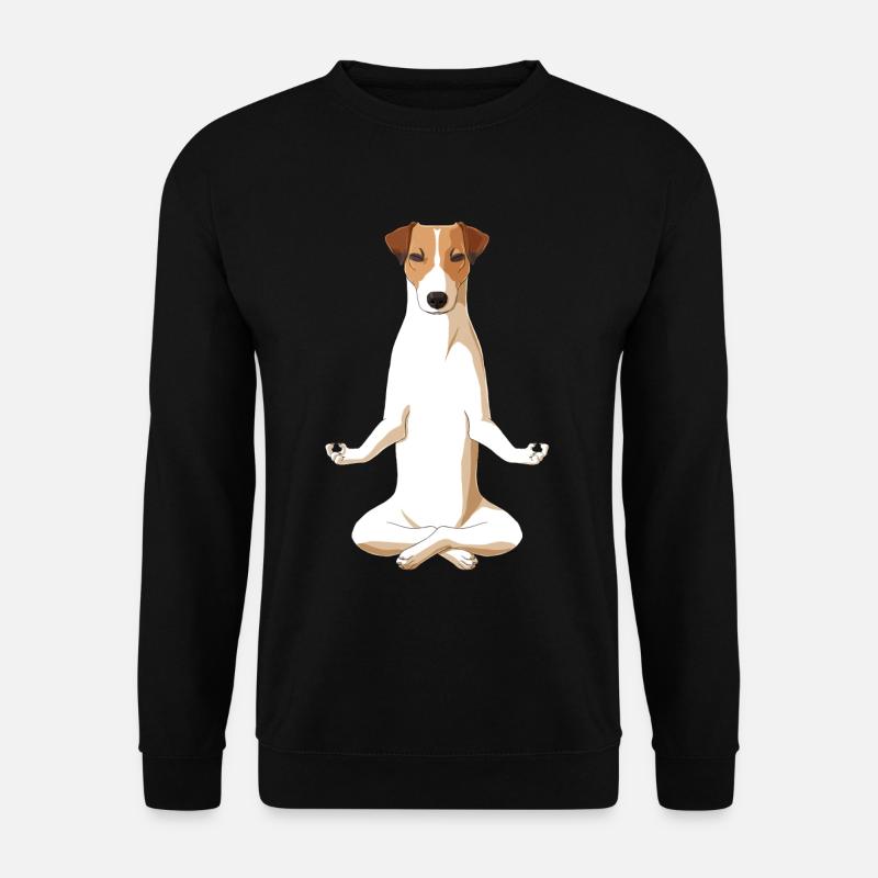 Méditant Jack Russell Terrier chien - Sweat-shirt Unisexe - noir