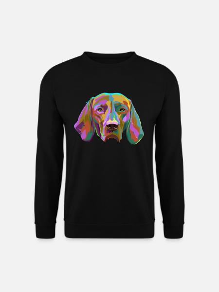 Vizsla Dog splash - Unisex Sweatshirt - black
