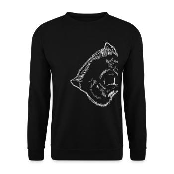Wombat - Unisex Pullover - Schwarz - Vorne - Alina (178cm) & Michal (187cm)