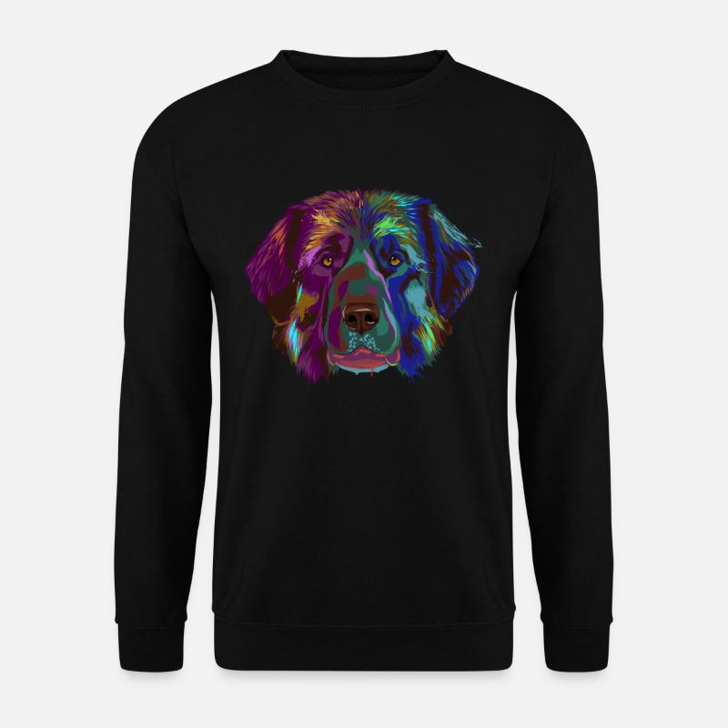 Splash Leonberger Dog - Unisex Sweatshirt - black