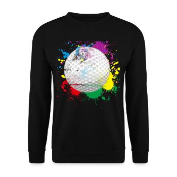 Splash Golf - Unisex Sweatshirt - black - Front - Alina (178cm) & Michal (187cm)