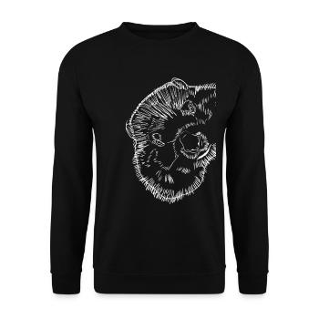 Strokes Groundhog - Unisex Sweatshirt - black - Front - Alina (178cm) & Michal (187cm)