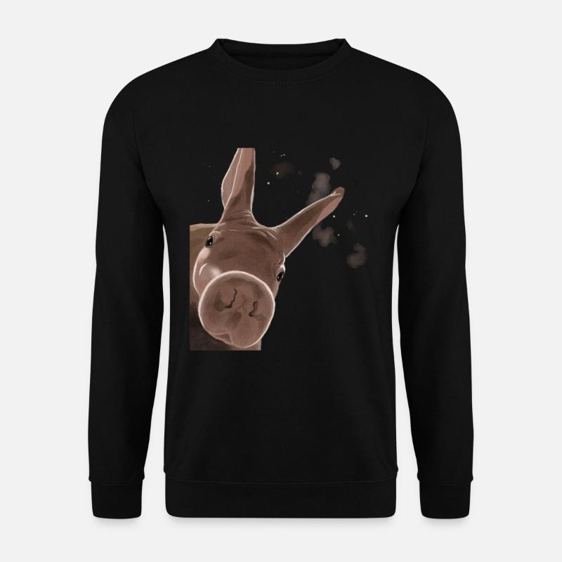 Curious Aardvark - Unisex Sweatshirt - black
