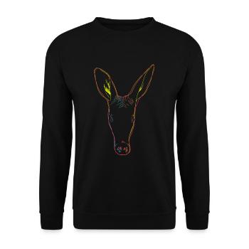 Colorful Aardvark - Unisex Sweatshirt - black - Front - Alina (178cm) & Michal (187cm)