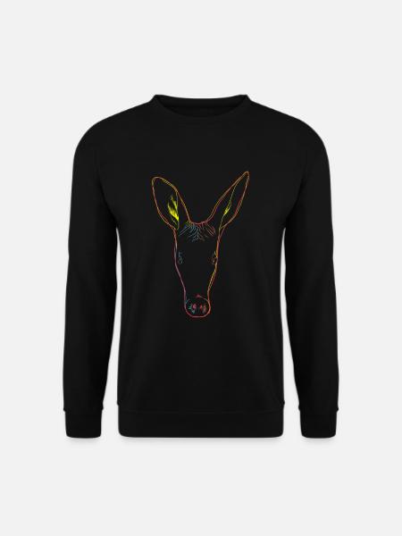 Colorful Aardvark - Unisex Sweatshirt - black