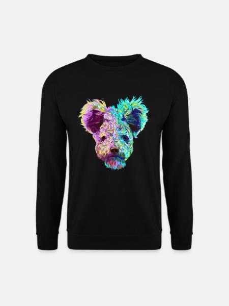 Splash Pumi Hund - Unisex Pullover - Schwarz