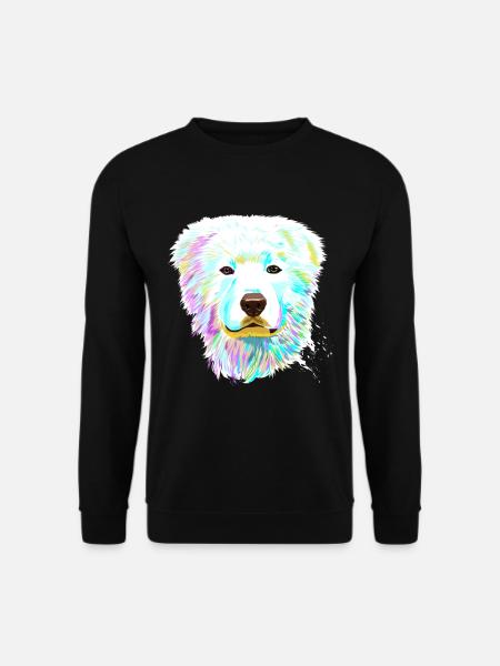 Splash Maremma Sheepdog Dog - Unisex Sweatshirt - black