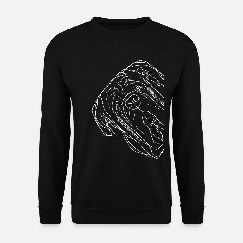 Curious Neapolitan Mastiff Dog - Unisex Sweatshirt - black