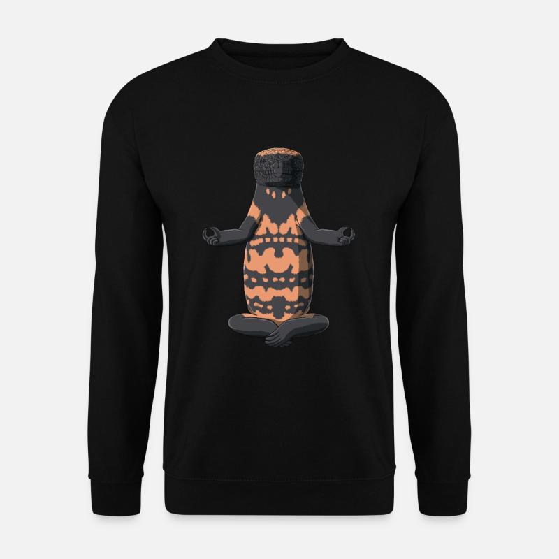 Meditierende GilaKrustenechse - Unisex Pullover - Schwarz