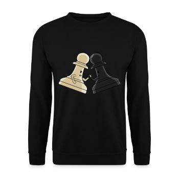 Pawn Arm Wrestle - Unisex Sweatshirt - black - Front - Alina (178cm) & Michal (187cm)