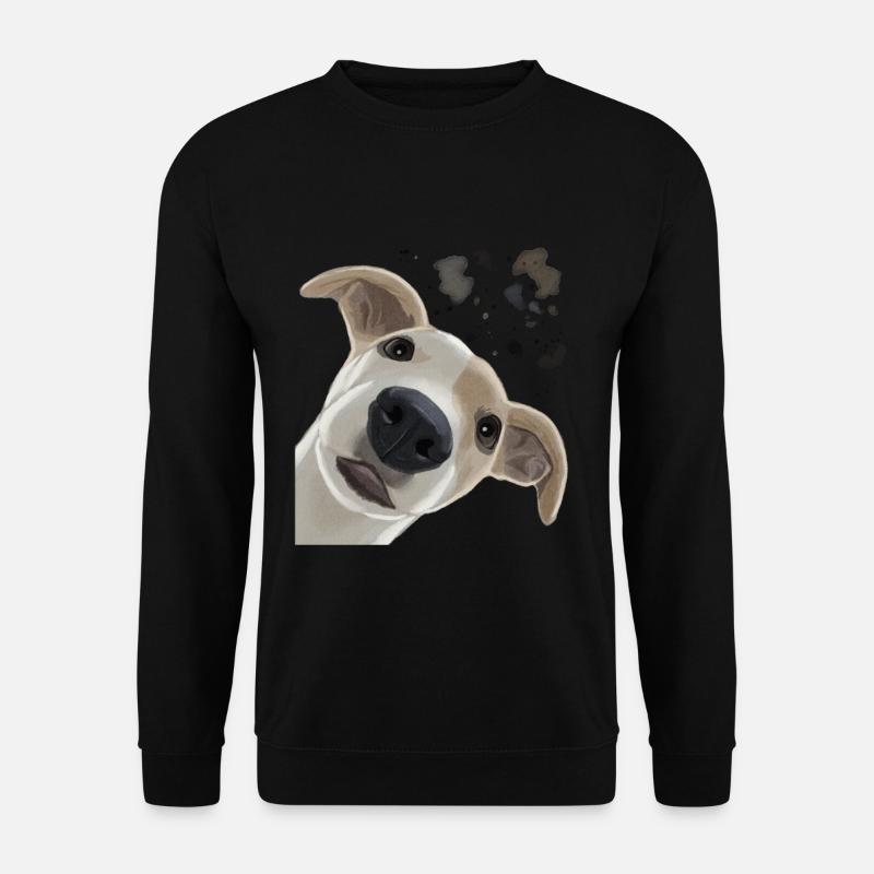 Neugieriger Whippet Hund - Unisex Pullover - Schwarz
