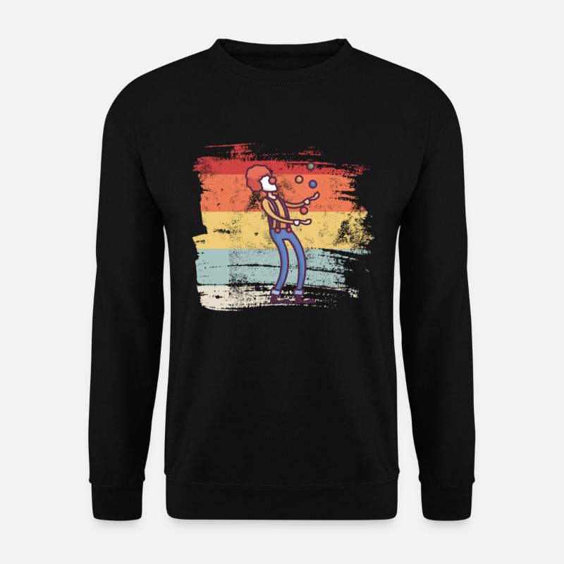 Retro Clown Zirkus - Unisex Pullover - Schwarz