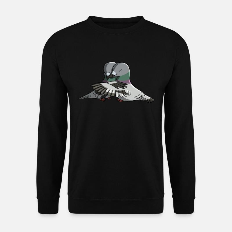 Câliner les pigeons - Sweat-shirt Unisexe - noir