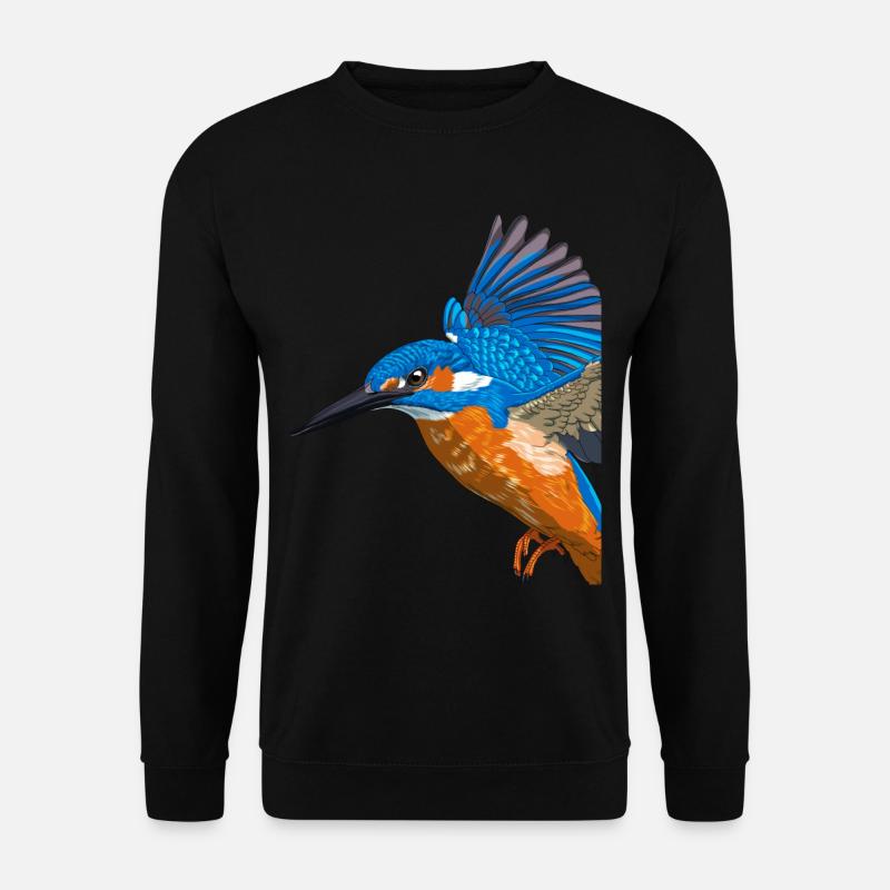 Fliegender Eisvogel - Unisex Pullover - Schwarz