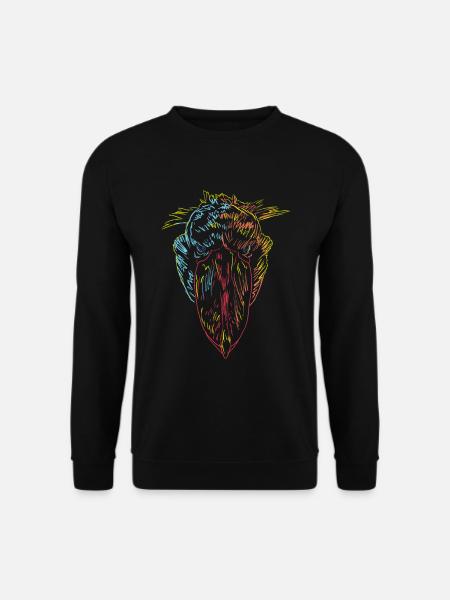Colorful Bird Shoebill - Unisex Sweatshirt - black