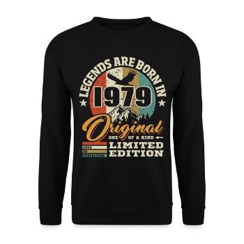 Original limited edition 1979 - Unisex Sweatshirt - black - Front - Alina (178cm) & Michal (187cm)
