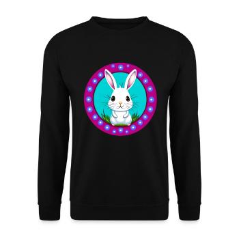 Easter in a Circle - Unisex Sweatshirt - black - Front - Alina (178cm) & Michal (187cm)