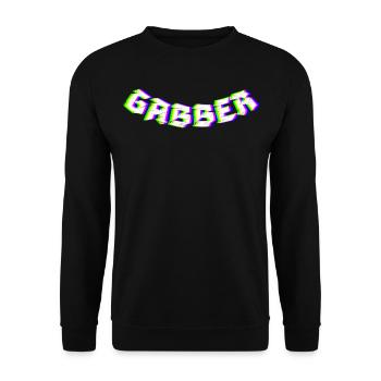 Gabber Hardcore Techno - Sweat-shirt Unisexe - noir - Devant - Alina (178cm) & Michal (187cm)