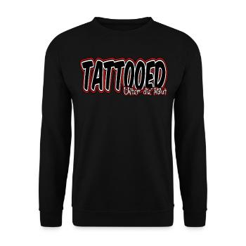 Tattooed Under The Skin Tattoo Inked - Unisex Sweatshirt - black - Front - Alina (178cm) & Michal (187cm)