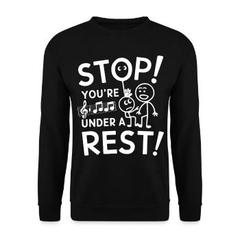 Funny Music Design For Men Women Music Teacher - Unisex Sweatshirt - black - Front - Alina (178cm) & Michal (187cm)