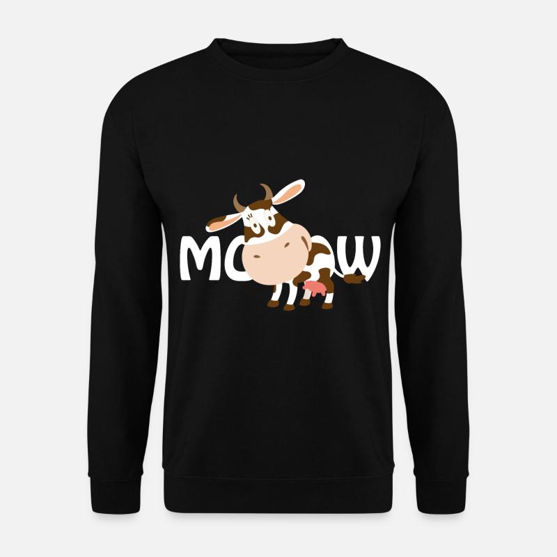 Kuh - Unisex Pullover - Schwarz