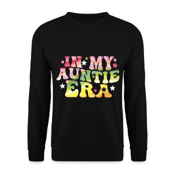 In the era of my aunt's baby announcement - Unisex Sweatshirt - black - Front - Alina (178cm) & Michal (187cm)