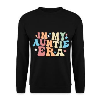 In the era of my aunt's baby announcement - Unisex Sweatshirt - black - Front - Alina (178cm) & Michal (187cm)